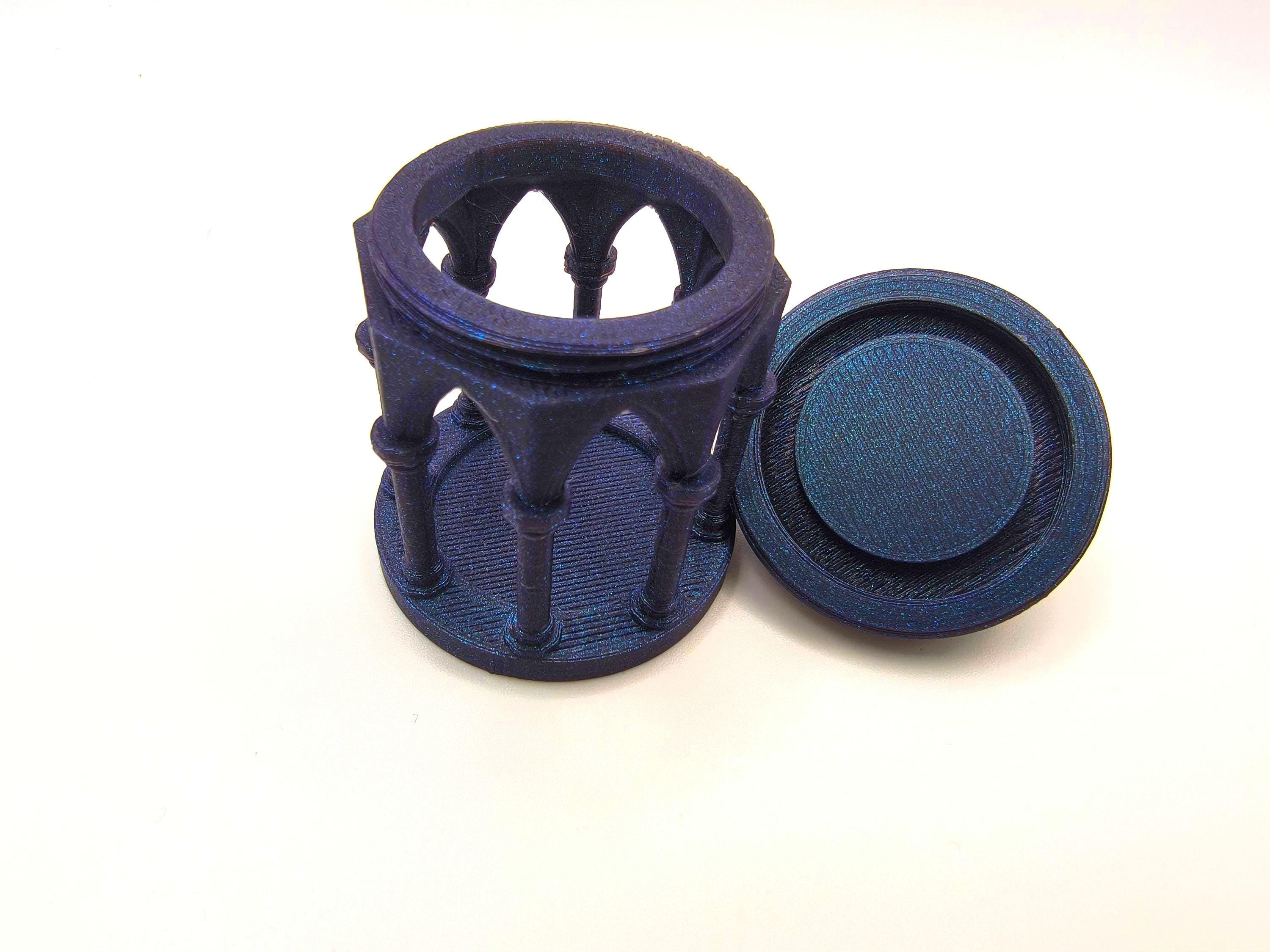 Gothic Dice Jail - Galaxy Black | Gaming Accessory for TTRPG