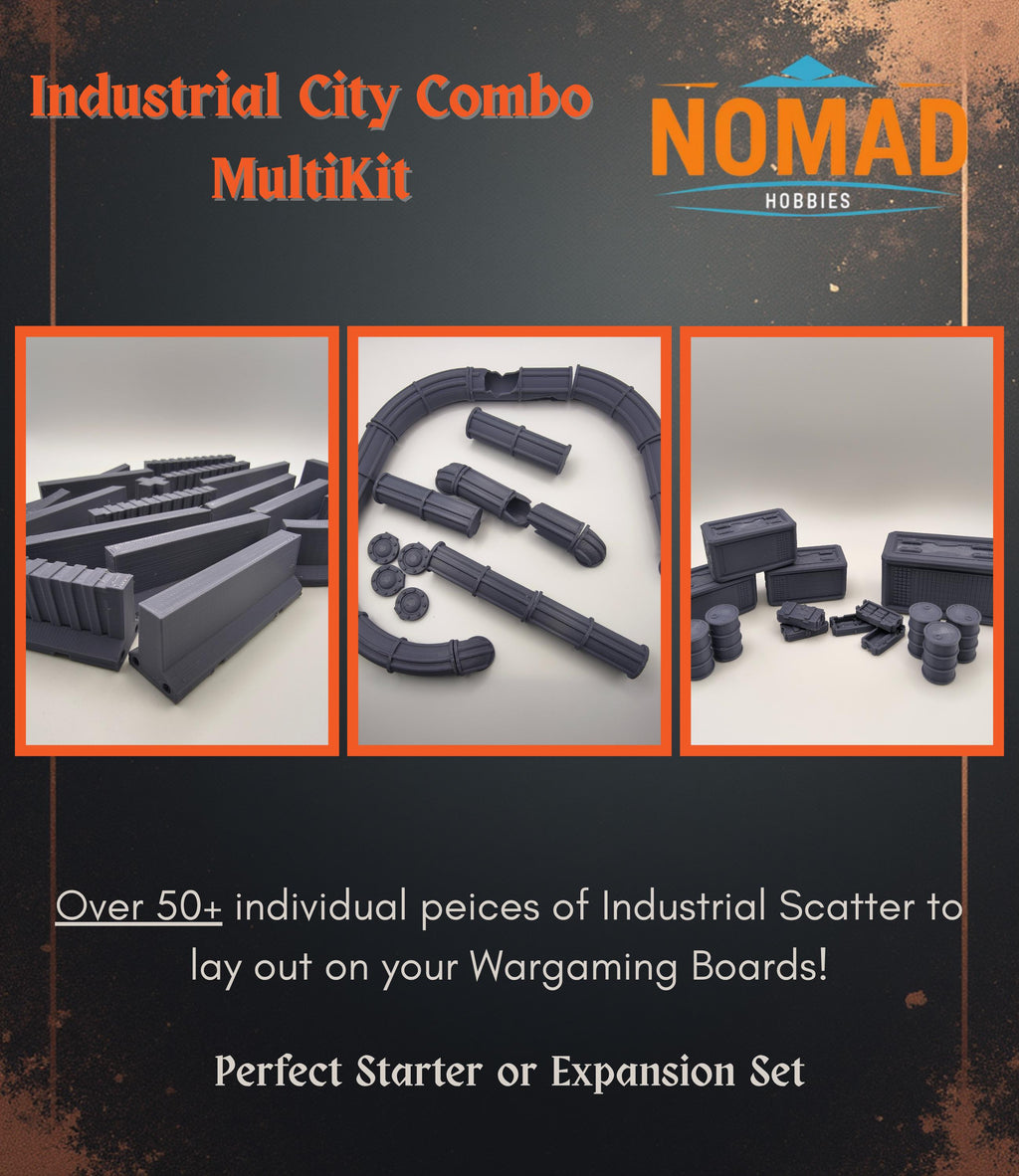 Industrial Combo Pack - Sci-Fi Terrain set - 28/32mm Wargaming