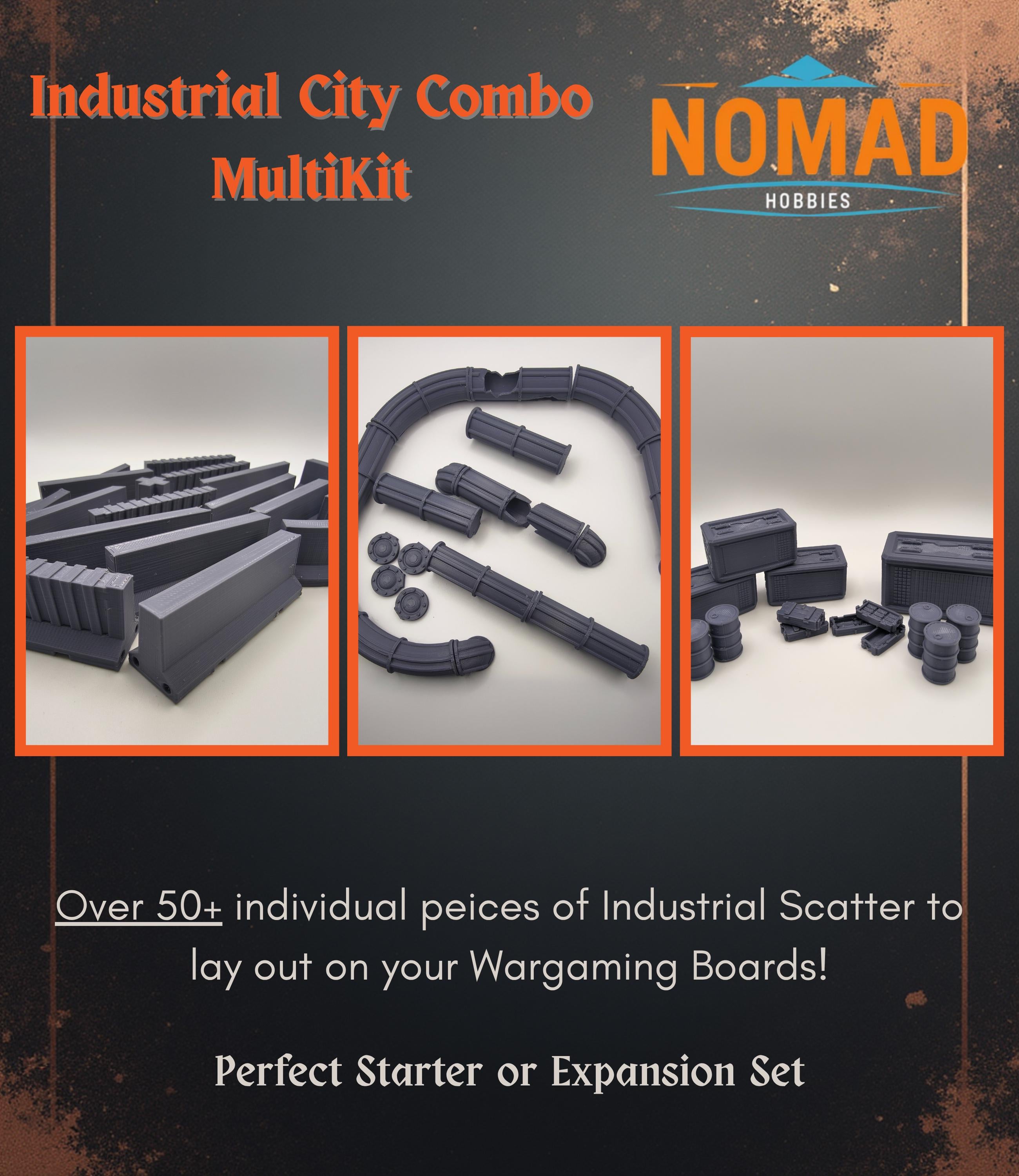 Industrial Combo Pack - Sci-Fi Terrain set - 28/32mm Wargaming