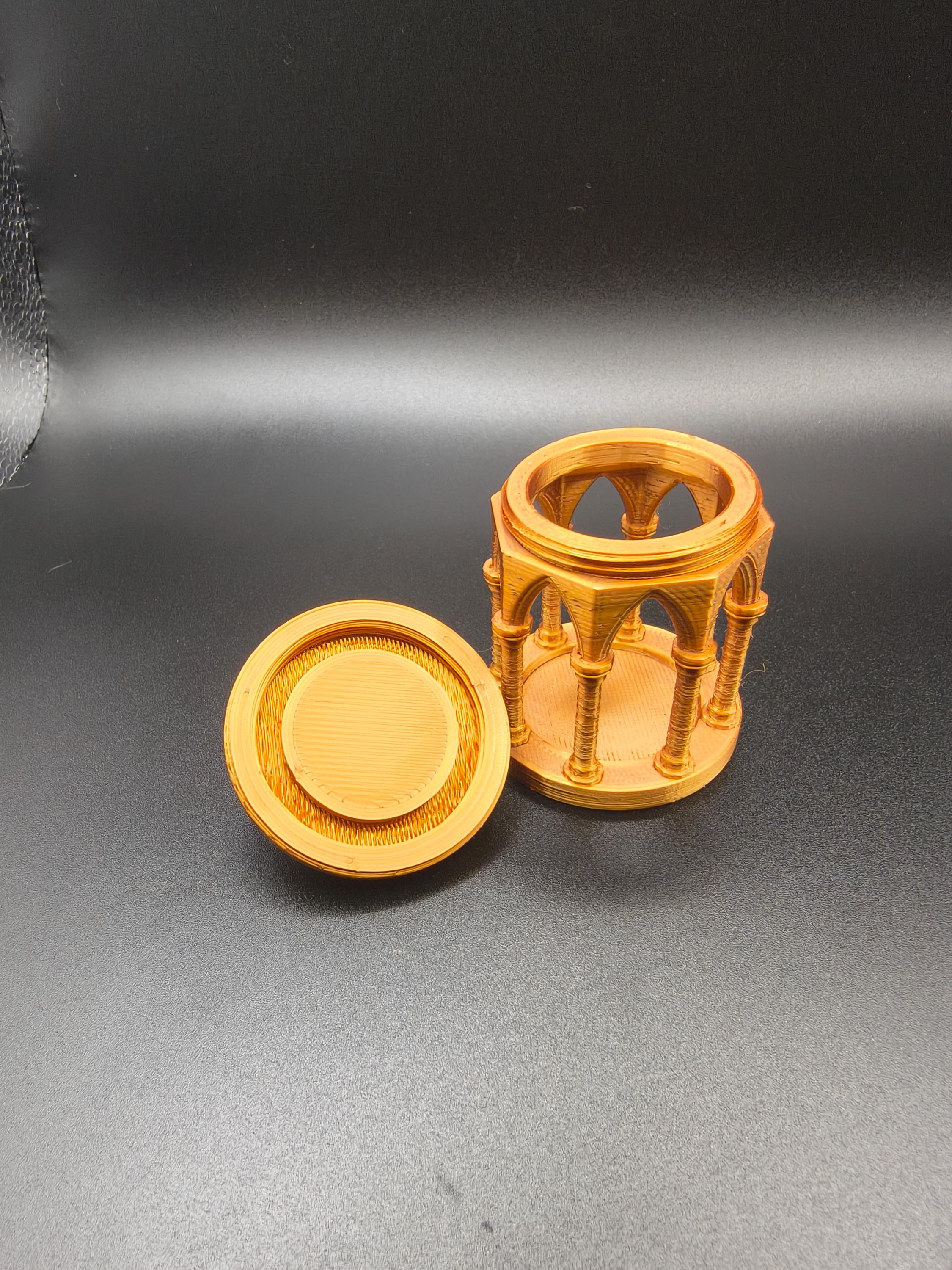 Gothic Dice Jail - Brilliant Copper | Gaming Accessory for TTRPG