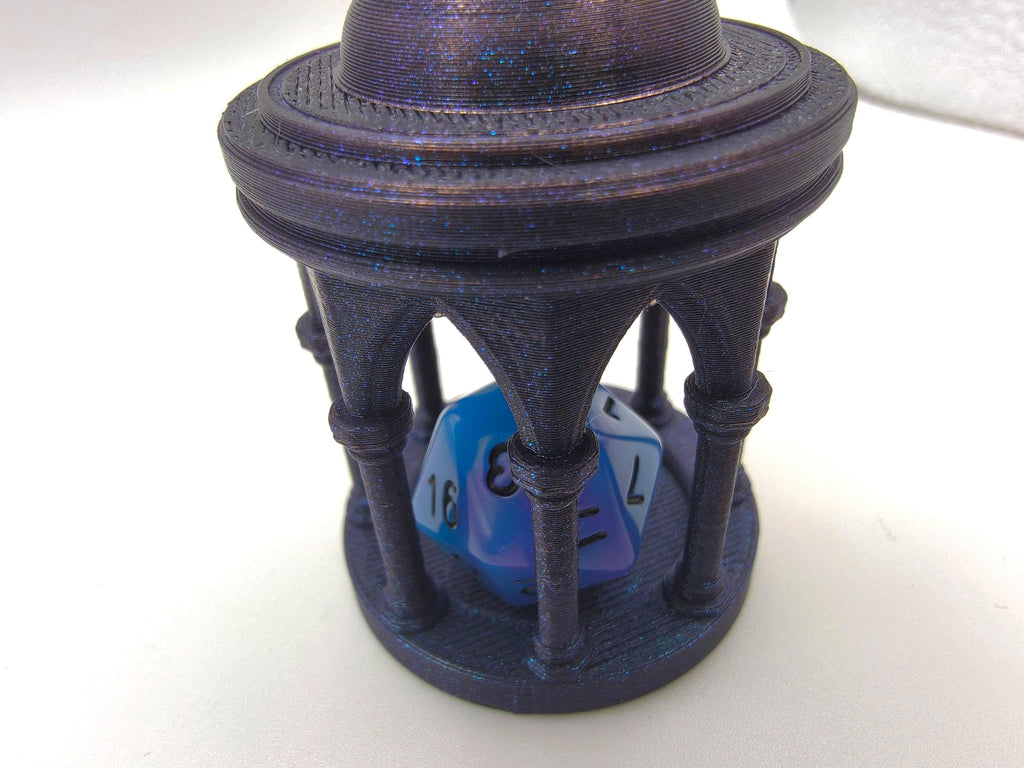 Gothic Dice Jail - Galaxy Black | Gaming Accessory for TTRPG