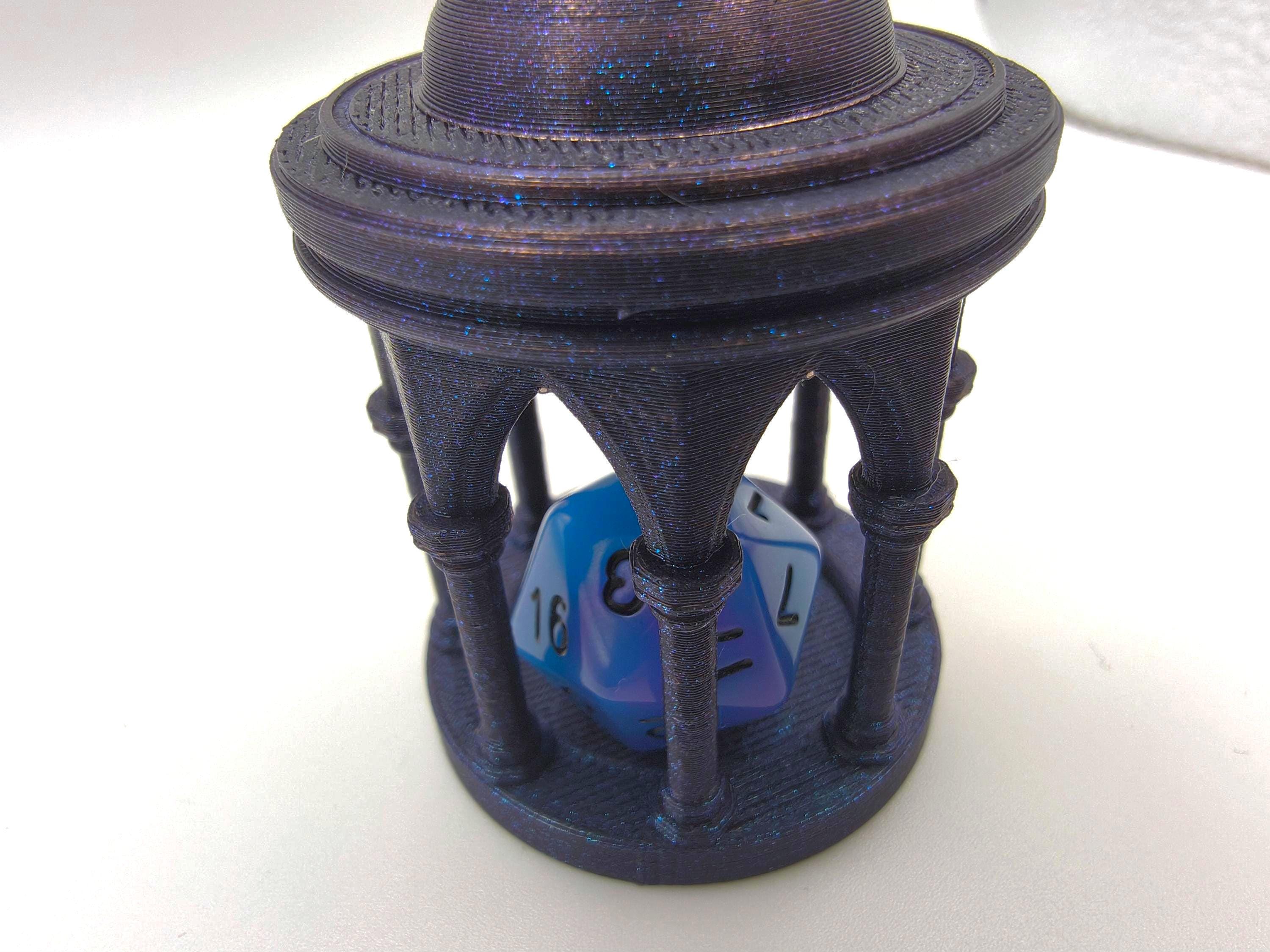 Gothic Dice Jail - Galaxy Black | Gaming Accessory for TTRPG