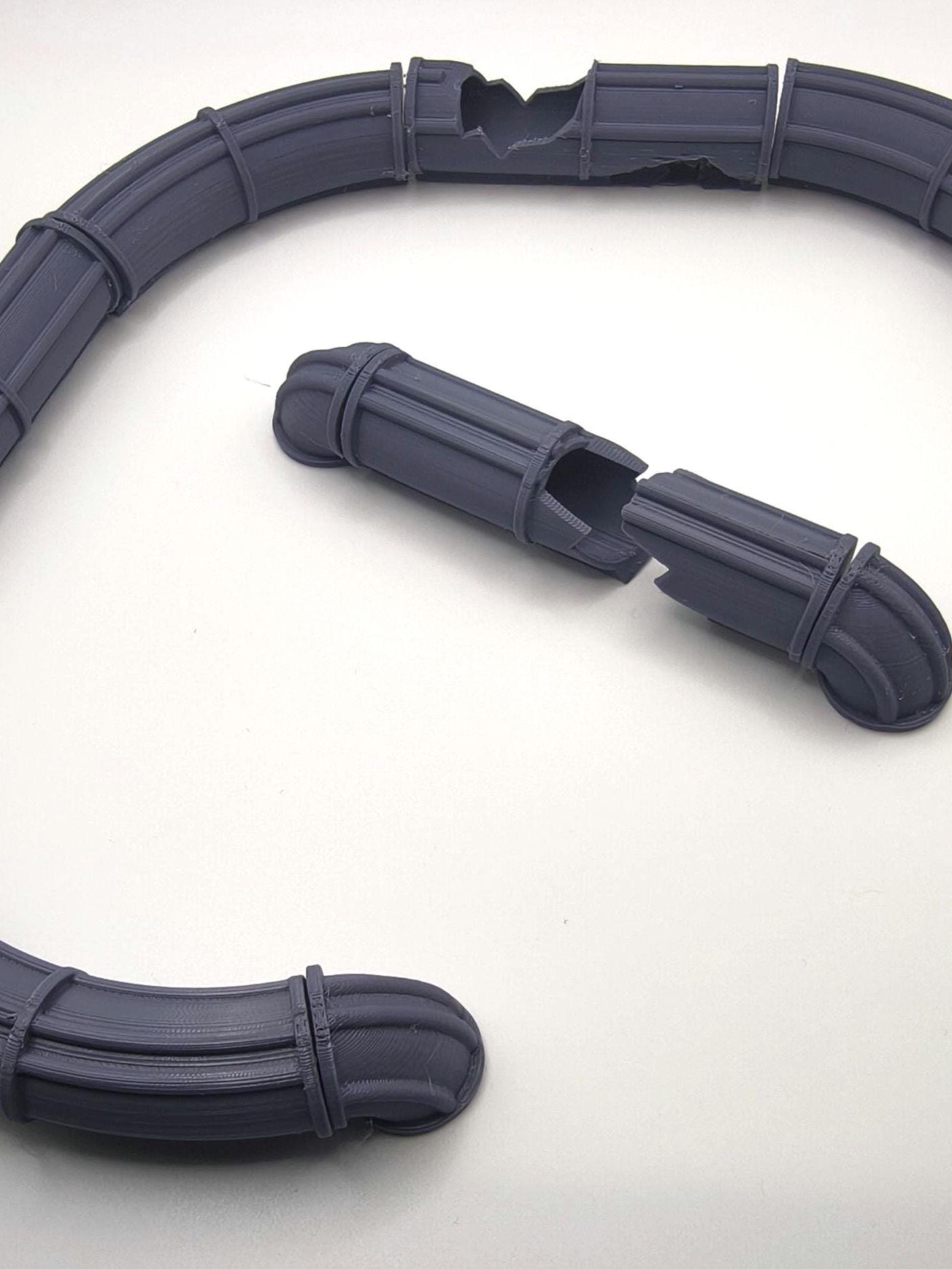 Sci-Fi Pipes Kit – 3D Printed Tabletop Terrain, 28/32mm Wargaming