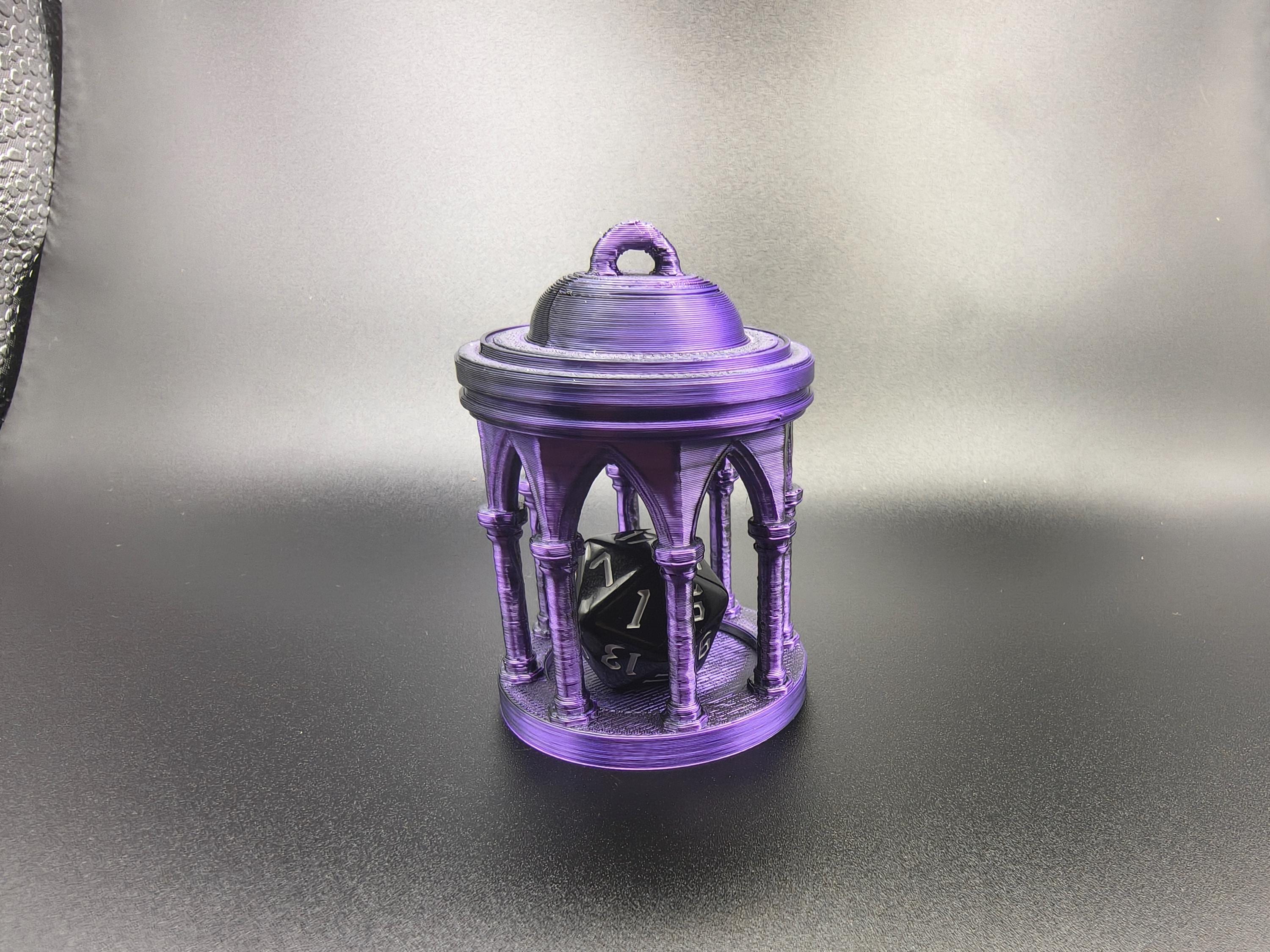 Gothic Dice Jail - Galaxy Purple | Gaming Accessory for TTRPG