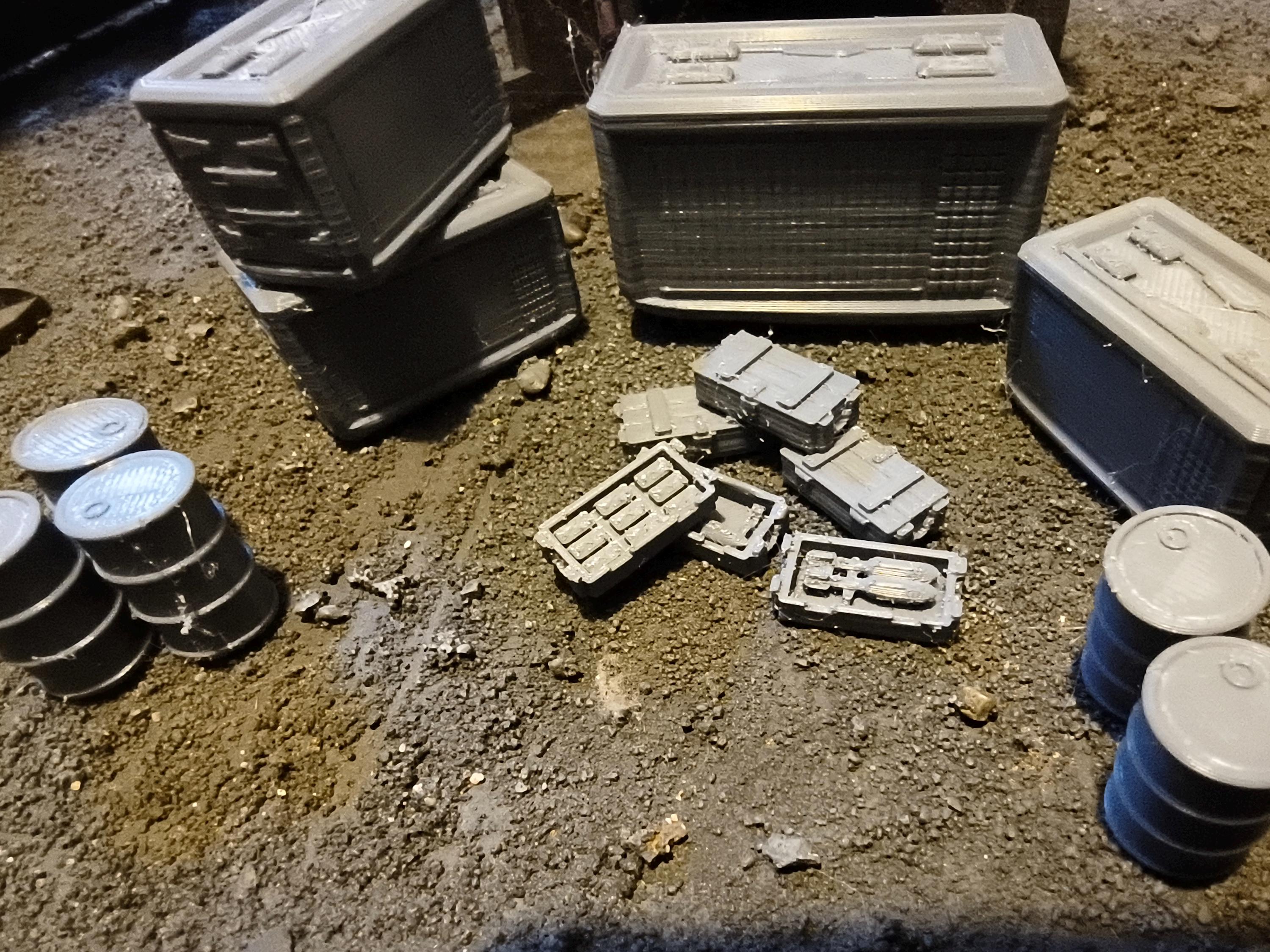 Sci-Fi Scatter Pack – Industrial Tabletop Terrain 28/32mm Wargaming