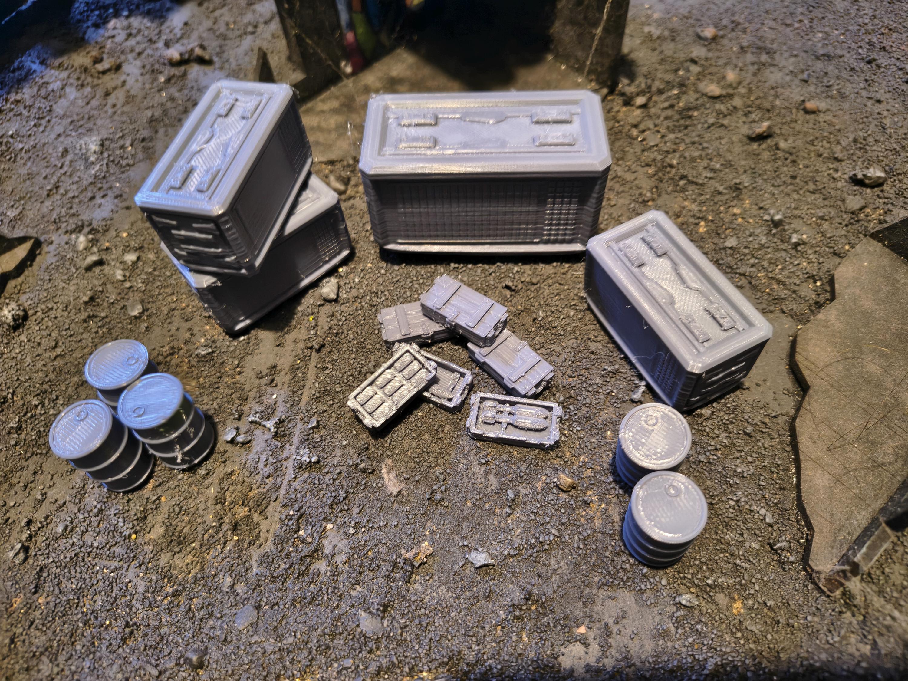 Sci-Fi Scatter Pack – Industrial Tabletop Terrain 28/32mm Wargaming